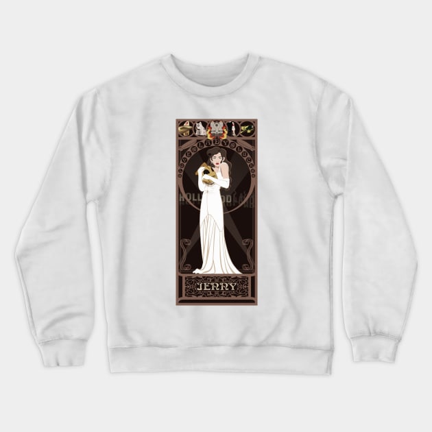 Jenny - art nouveau - The Rocketeer Crewneck Sweatshirt by captainlaserbeam